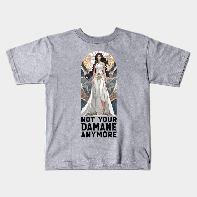 not your damane - the wheel of time Kids T-Shirt by whatyouareisbeautiful